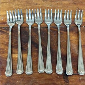 Gorham Fairview  Flatware Cocktail Forks Set of 8